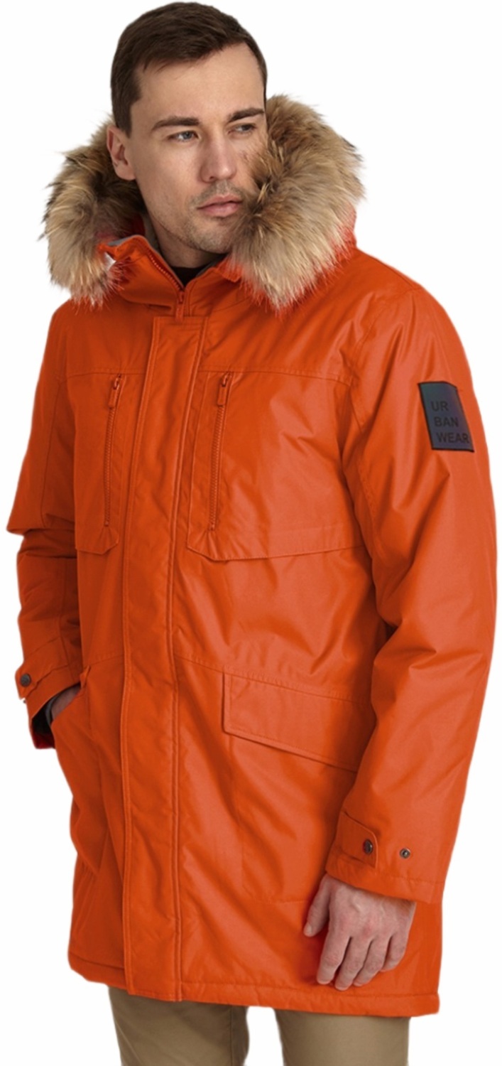 Пальто зимове чоловіче Huppa Term David 1 12278120-90022 3XL см помаранчевий