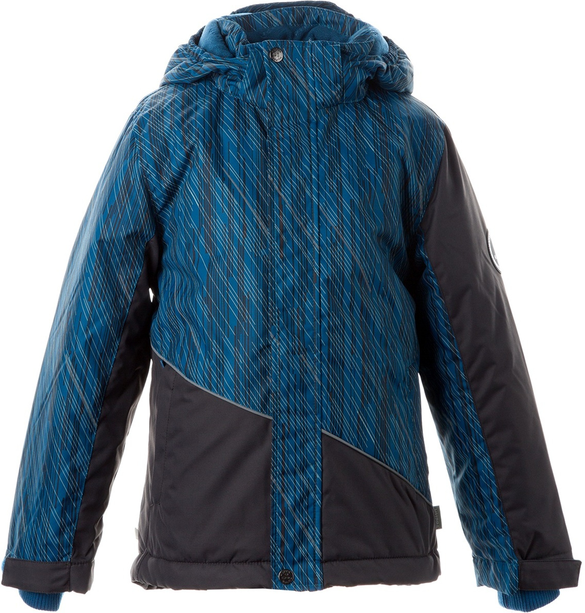 Куртка для хлопчика Huppa Alex 1 17800130-12766 116 бірюзово-зелена з принтом-темно-сірафото1