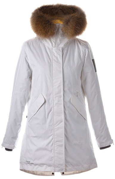 Парка зимняя с мехом женская Huppa Term Vivian 1 12498120-00020 XL белый фото 