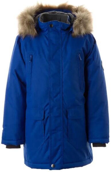 Парка зимняя для мальчика Huppa Roman 12380030-70035 116 синяя фото 