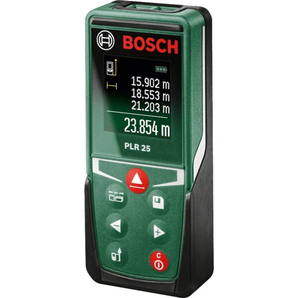 Дальномер лазерный Bosch PLR 25 005–2500м ±2мм 2AАAх1.5В 0.090кг
