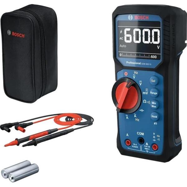 

Мультиметр цифровой Bosch Professional GDM 600-15 0-600В, 2AA (0.601.077.300)