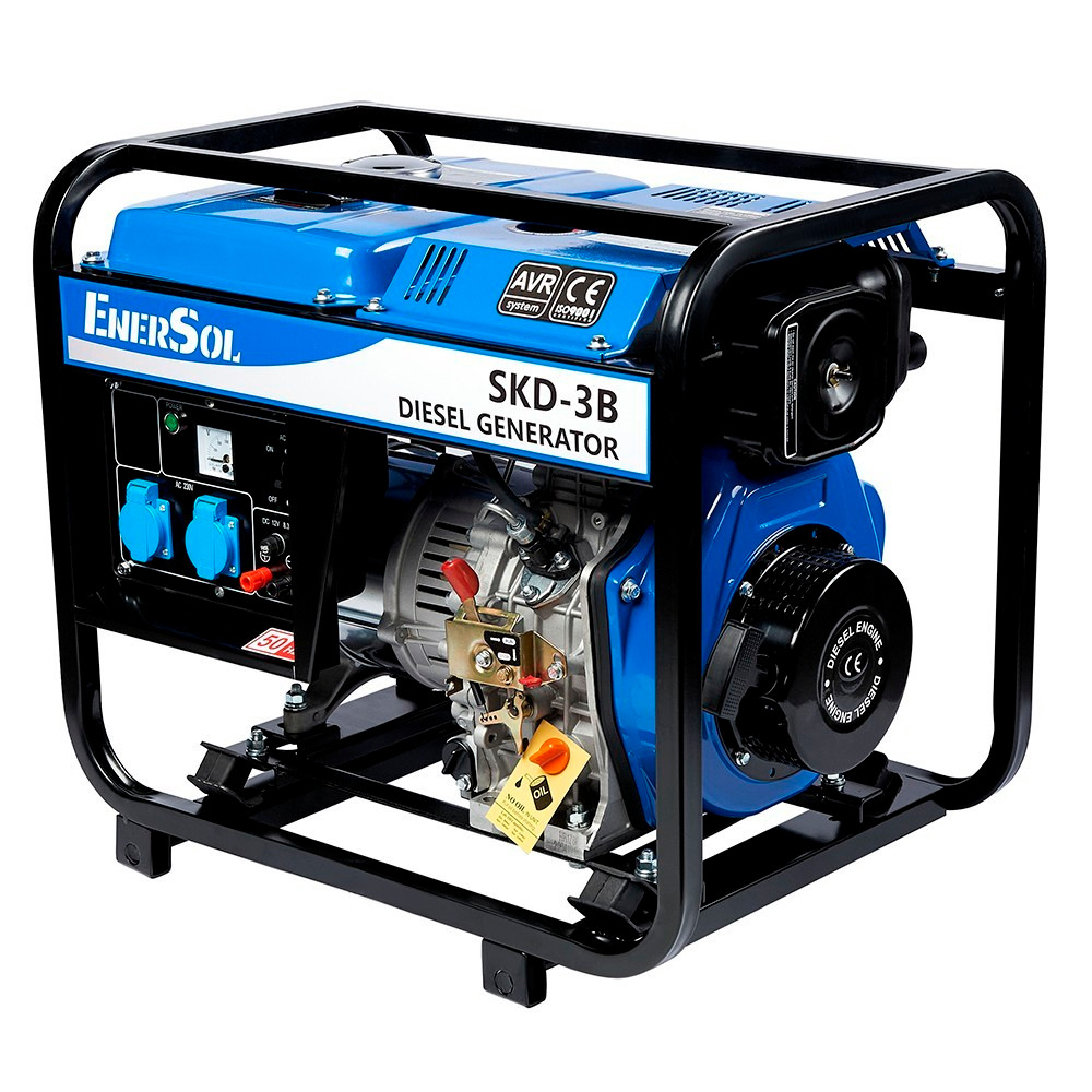 Генератор дизельный EnerSol SKD-3B, 230В, 2.8/3кВт (SKD-3B) фото 1
