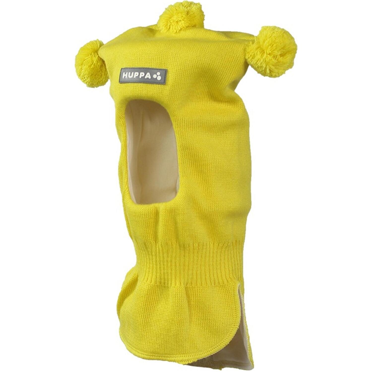 Шапка-шлем вязаная зимняя детская Huppa Coco 85070000-60002 S желтый