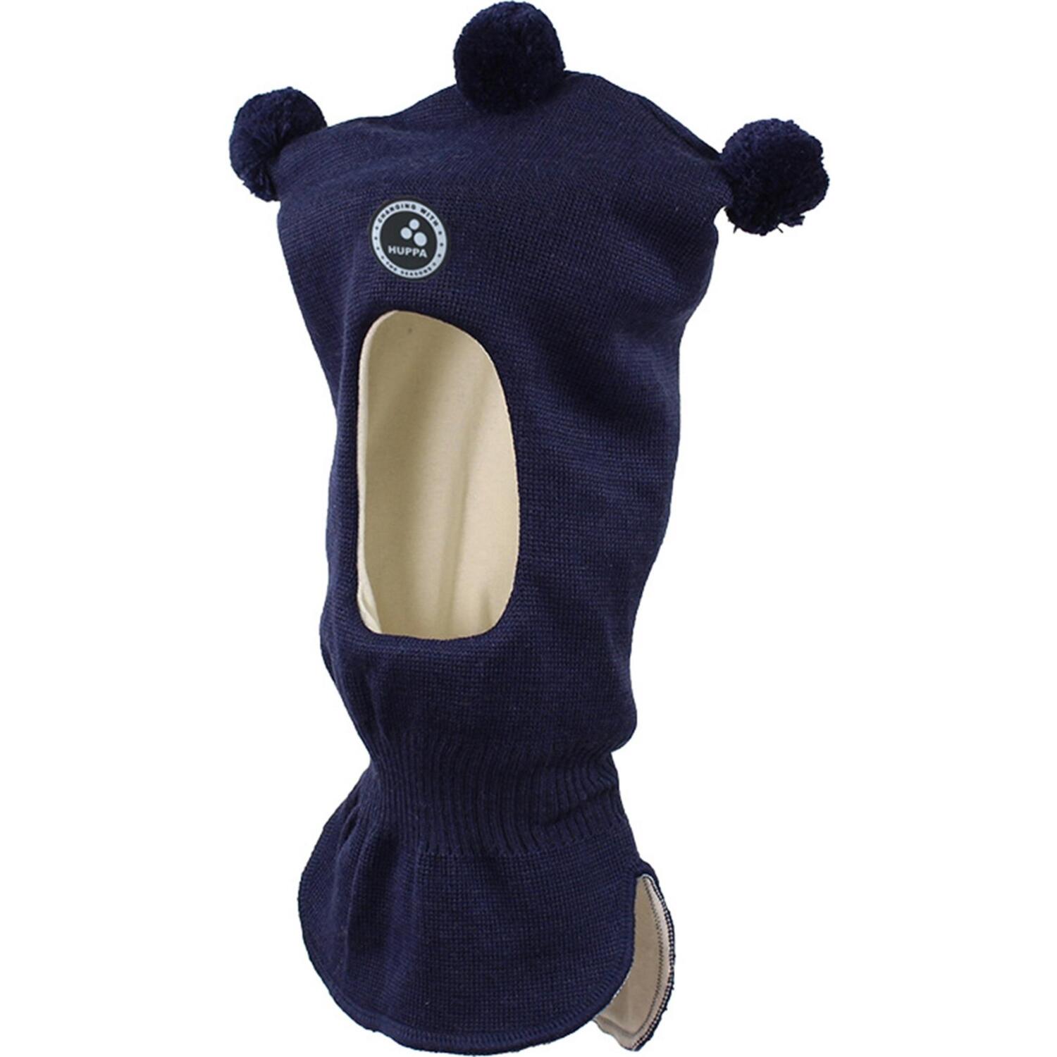 Шапка-шлем вязаная зимняя детская Huppa Coco 85070000-60086 M темно-синий