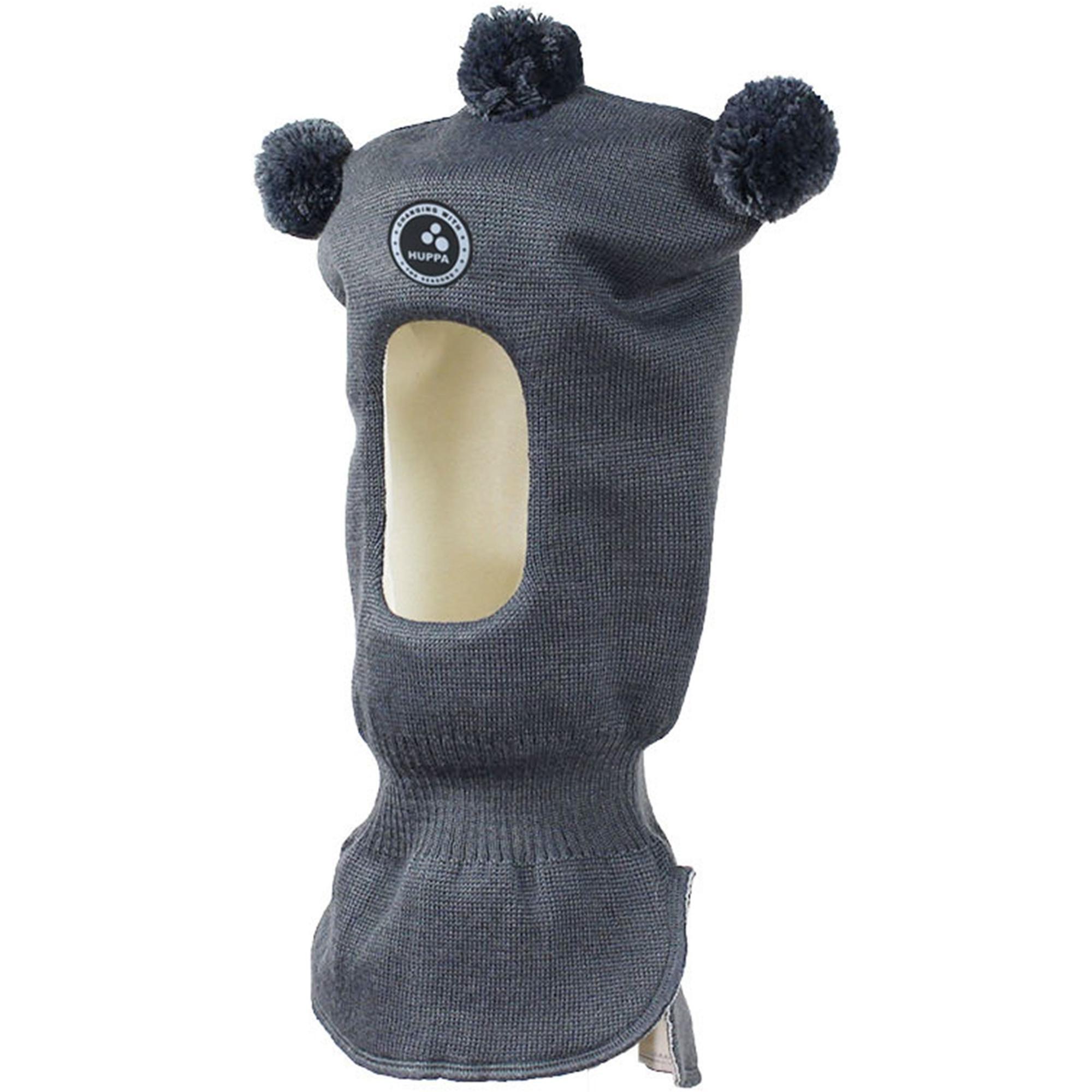 Шапка-шолом в’язана зимова дитяча Huppa Coco 85070000-70048 S сірийфото1