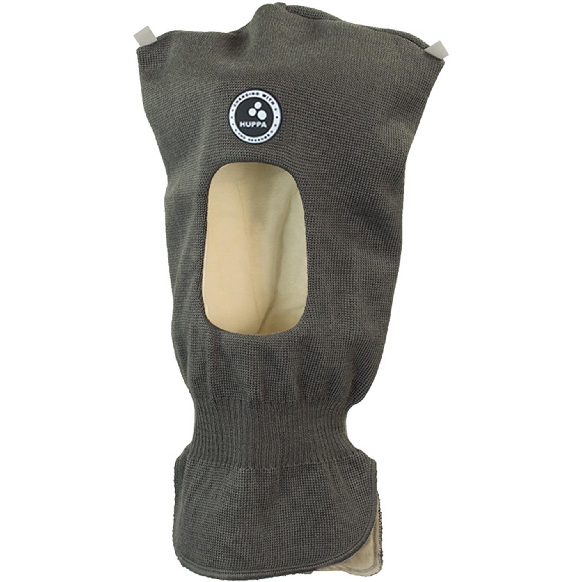 Шапка-шолом в’язана зимова дитяча Huppa Coco 1 85070100-70048 M сірийфото1