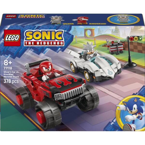 

LEGO 77118 Sonic the Hedgehog Автомобиль Сильвера vs. монстр-грузовик Наклза