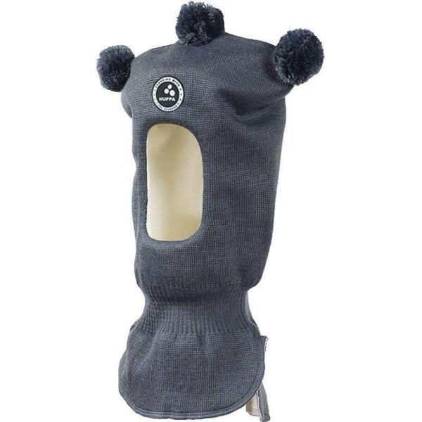 Шапка-шолом в’язана зимова дитяча Huppa Term Coco 2 85070200-70048 S сірийфото