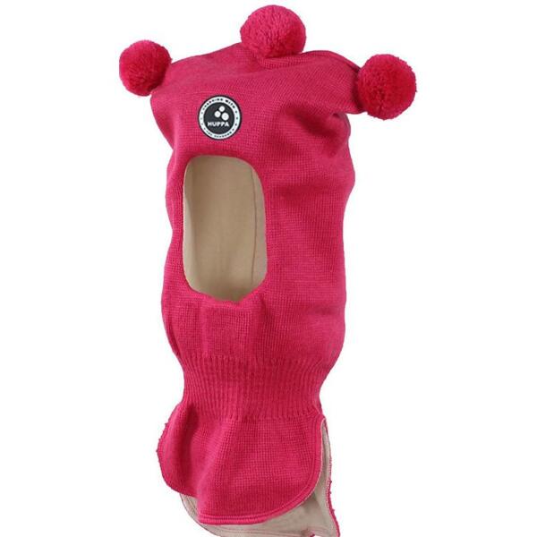 Шапка-шолом в’язана зимова дитяча Huppa Term Coco 2 85070200-70063 M фуксіяфото