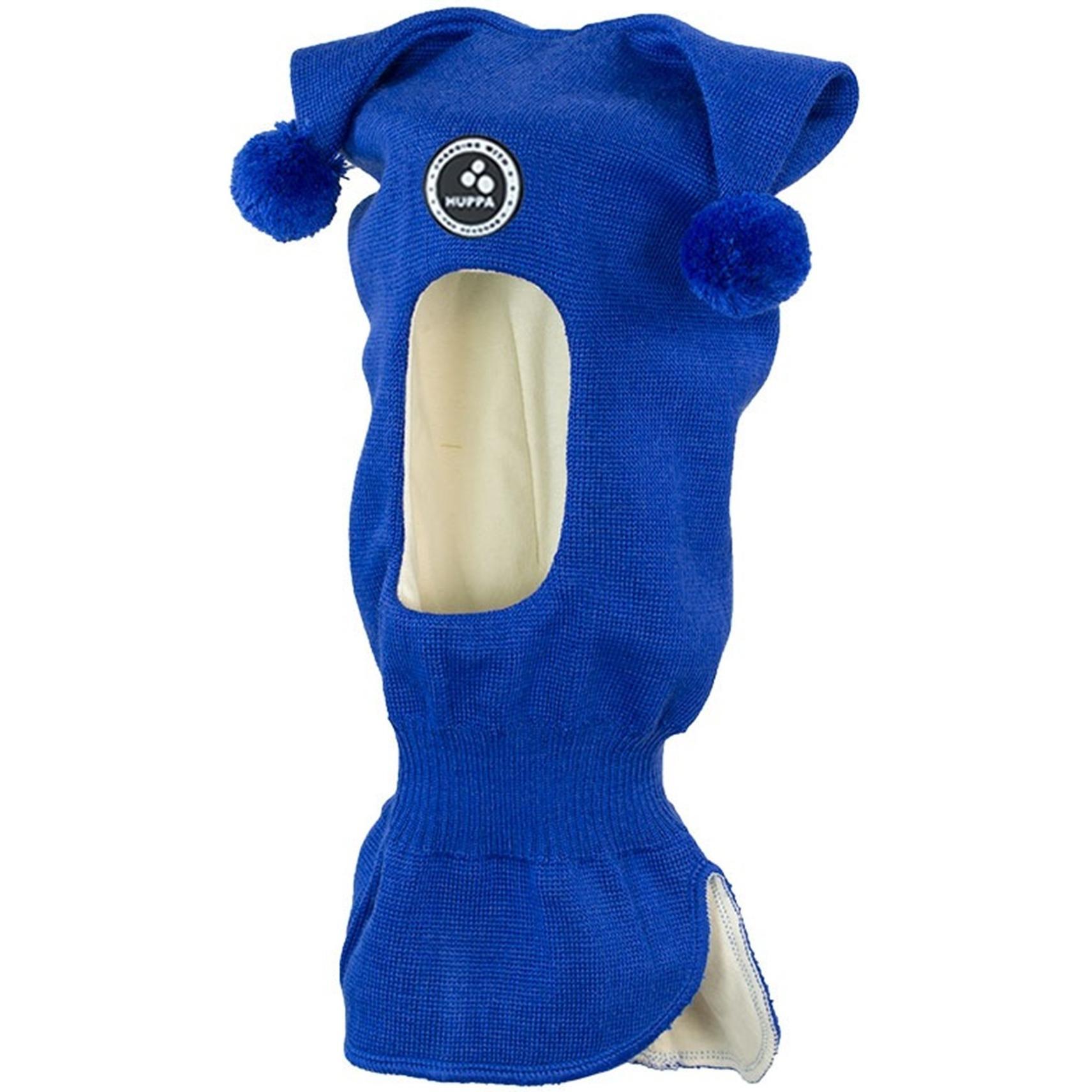 Шапка-шолом в’язана зимова дитяча Huppa Coco 3 85070300-70035 S синійфото1