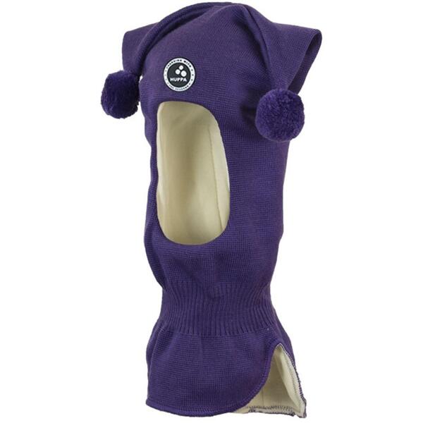 Шапка-шолом в’язана зимова дитяча Huppa Coco 3 85070300-70053 S бузковийфото