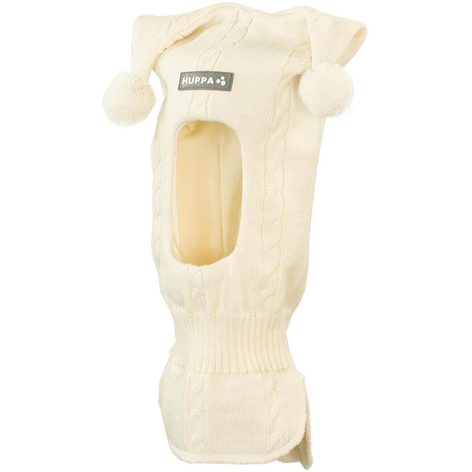 Шапка-шлем вязаная зимняя детская Huppa Coco 4 85070400-00020 S белый