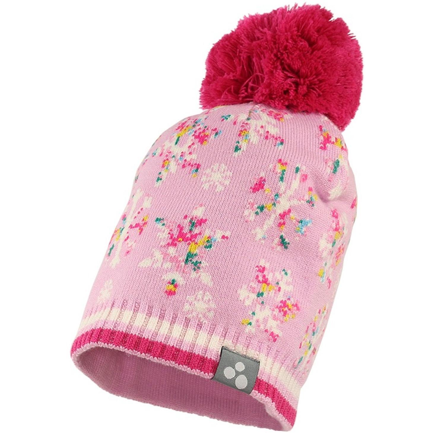 Шапка в’язана зимова для дівчинки Huppa Flake 80510000-71613 M рожевийфото1