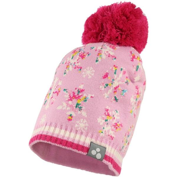 Шапка в’язана зимова для дівчинки Huppa Flake 80510000-71613 S рожевийфото