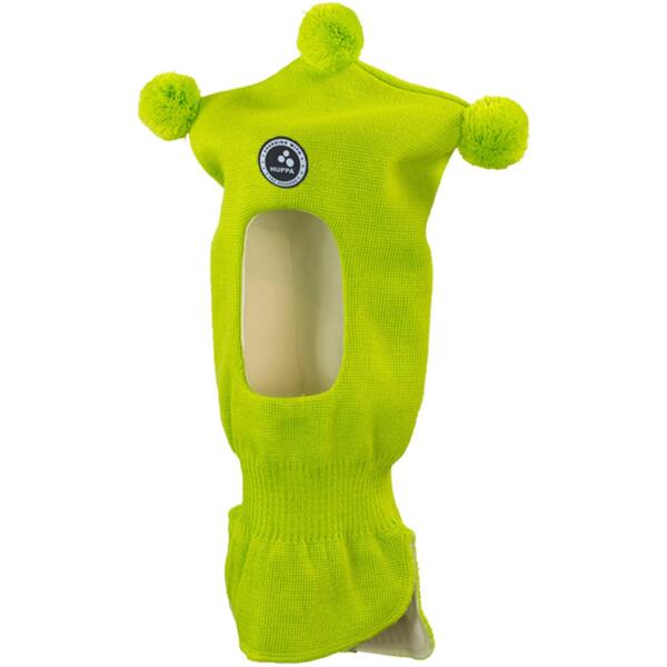 Шапка-шолом в’язана зимова дитяча Huppa Coco 85070000-60047 M лаймовийфото