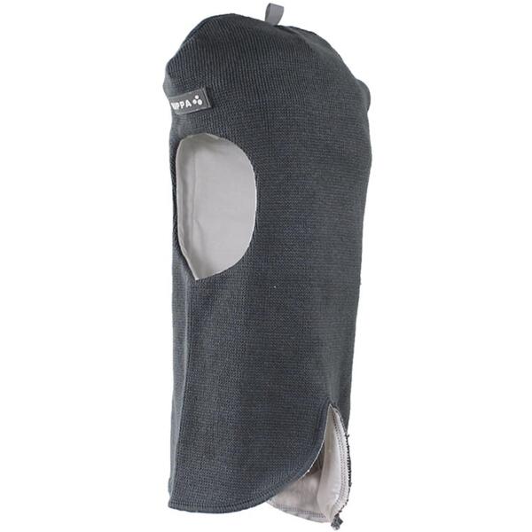 Шапка-шолом в’язана зимова дитяча Huppa Gerda 1 85150100-00048 M сірийфото