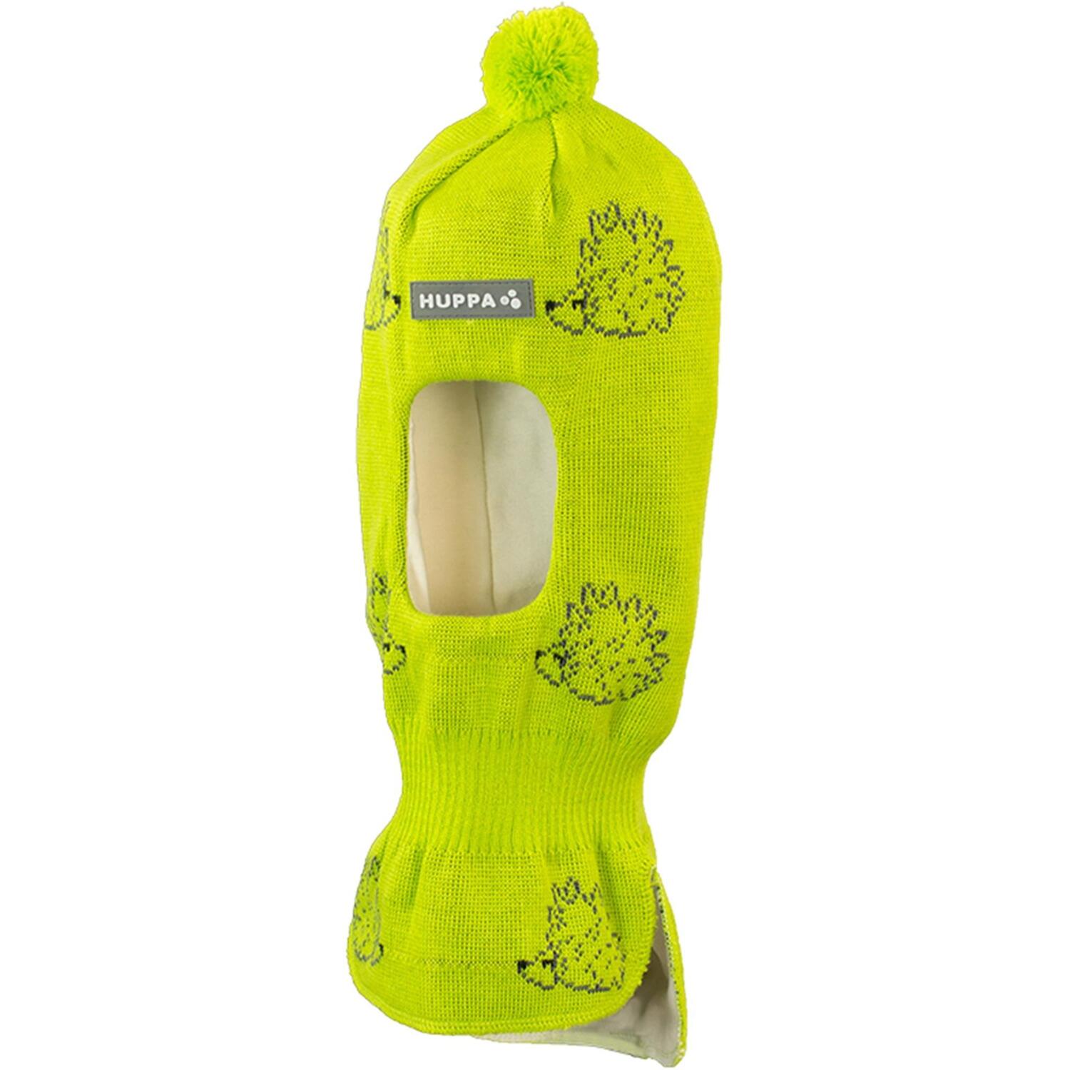 Шапка-шлем вязаная зимняя детская Huppa Kelda 85120000-80147 S лайм