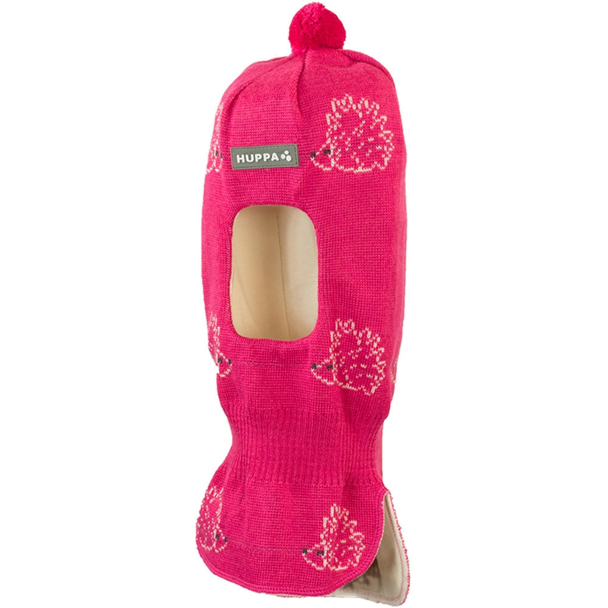 Шапка-шолом в’язана зимова дитяча Huppa Kelda 85120000-80163 XS фуксіяфото1