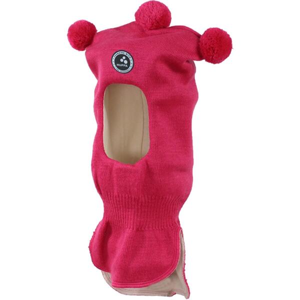 Шапка-шолом в’язана зимова дитяча Huppa Coco 85070000-60063 S фуксіяфото