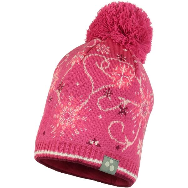 Шапка в’язана зимова для дівчинки Huppa Flake 2 80510200-94263 S фуксіяфото