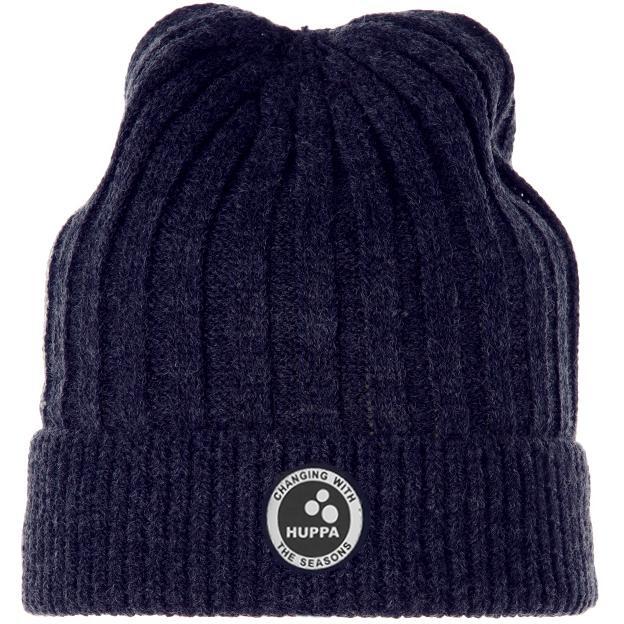 Шапка в’язана зимова дитяча Huppa Greg 1 94150100-90086 S темно-синійфото1