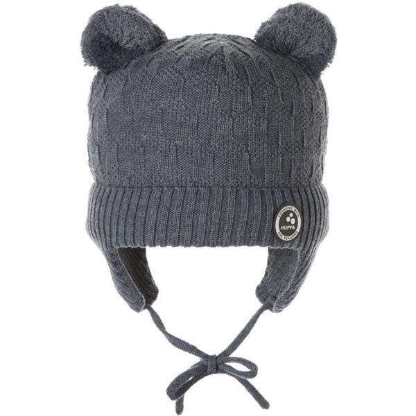 Шапка в’язана зимова дитяча Huppa Remy 94370008-00018 XS темно-сірийфото