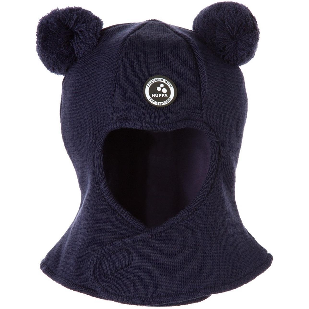 Шапка в’язана зимова дитяча Huppa Term Charlie 94410008-00086 XS темно-синійфото1