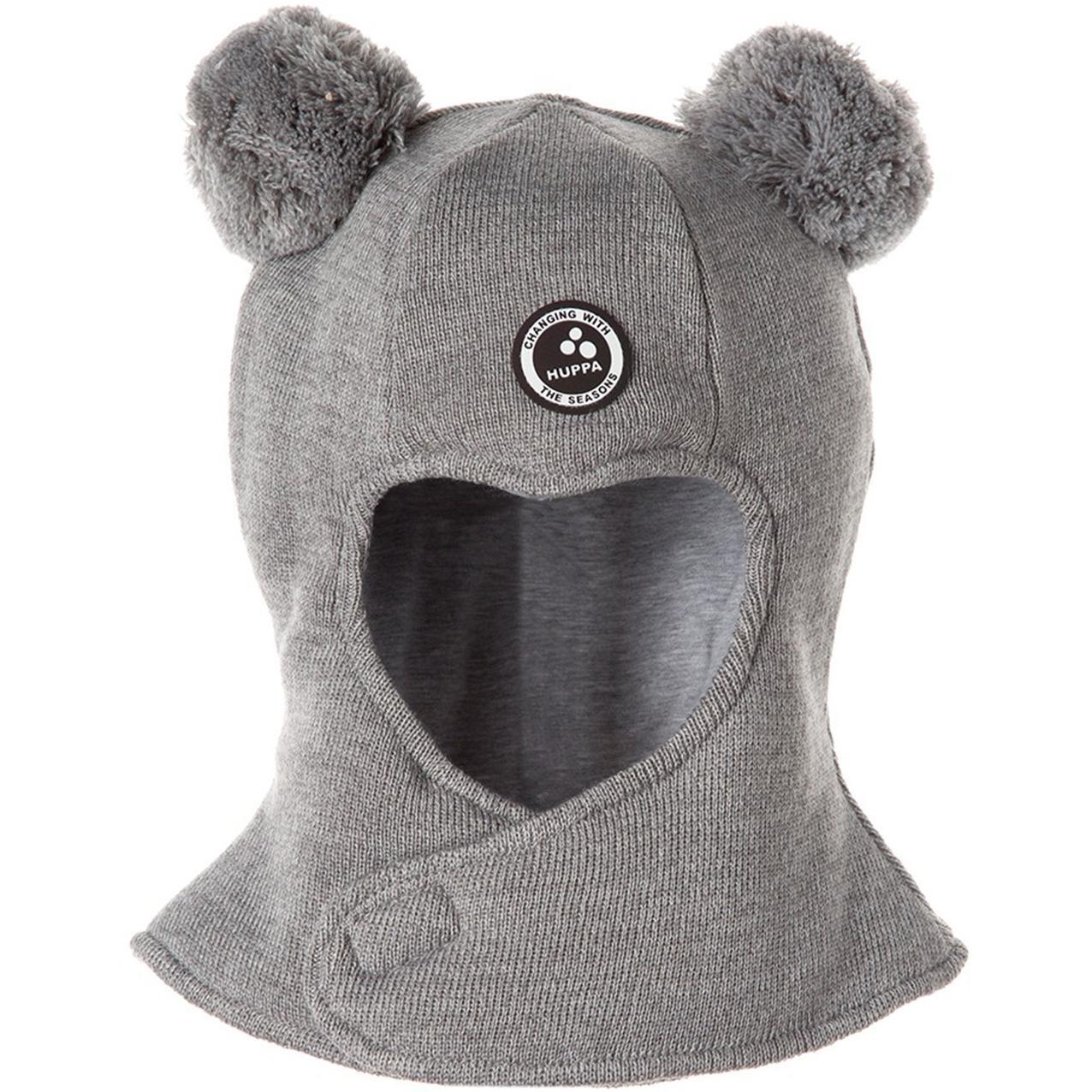 Шапка в’язана зимова дитяча Huppa Term Charlie 94410008-90028 XS світло-сірийфото1