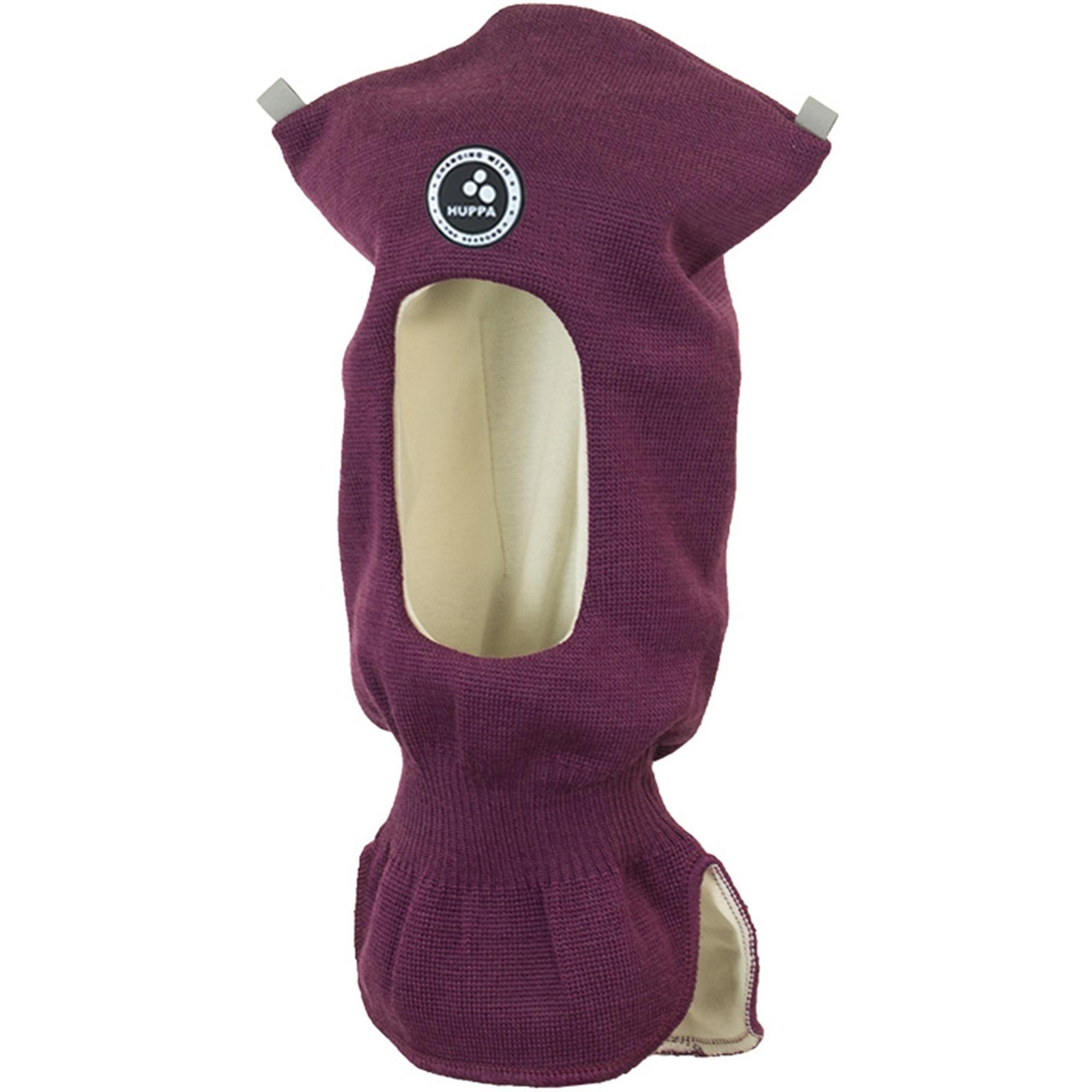 Шапка в’язана зимова для дівчинки Huppa Coco 1 85070100-80034 XL бордовийфото1