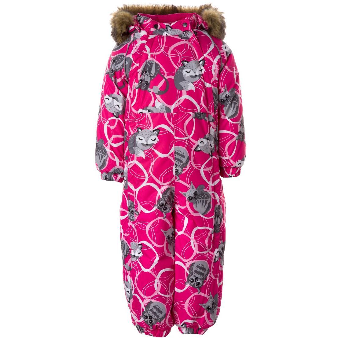 Комбінезон зимовий для дівчат Huppa Term Keira 31920030-23263 80 см фуксіяфото1