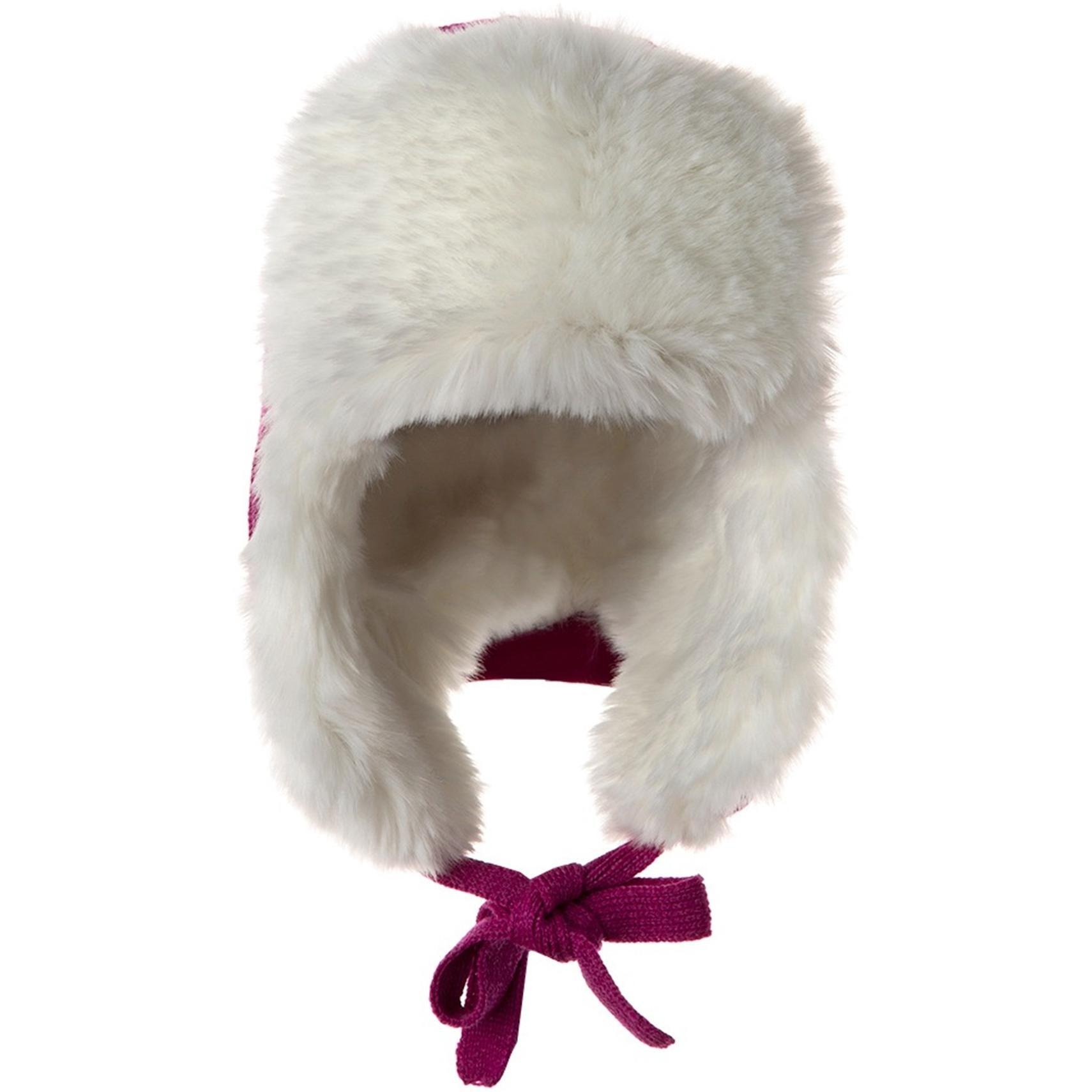 Шапка в’язана зимова для дівчинки Huppa Sloan 94380008-00063 M фуксіяфото1