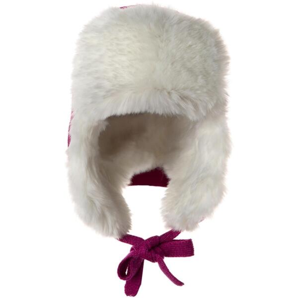 Шапка в’язана зимова для дівчинки Huppa Sloan 94380008-00063 S фуксіяфото