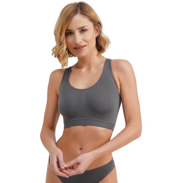 Топ безшовний Giulia 6956 Tank Top L/XL сірийфото