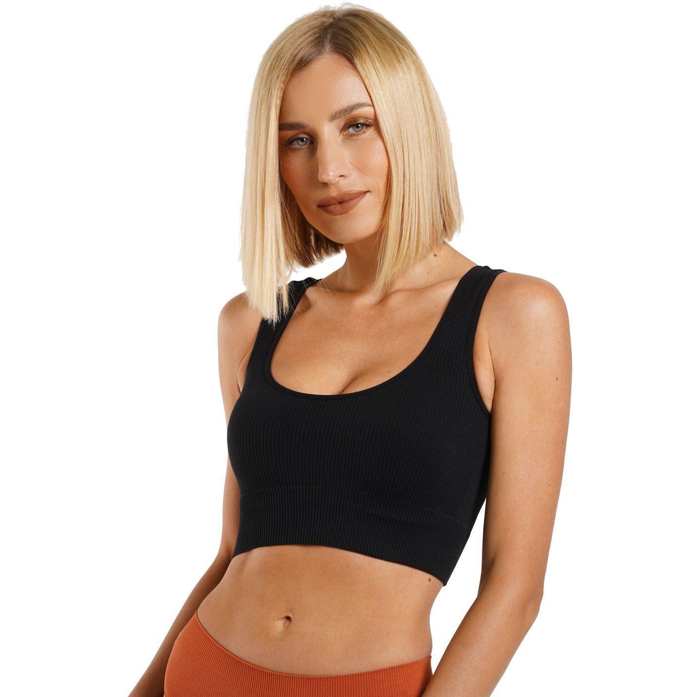 Топ безшовний Giulia 7148 Top Rib L/XL чорнийфото1