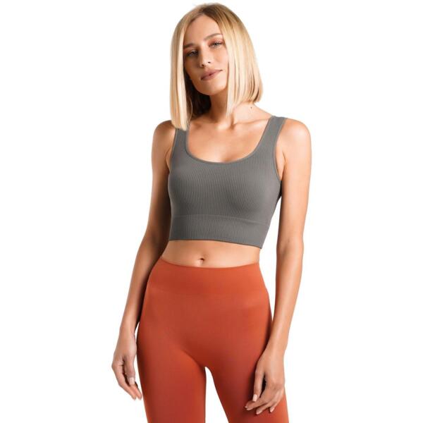 Топ безшовний Giulia 7148 Top Rib S/M сірийфото