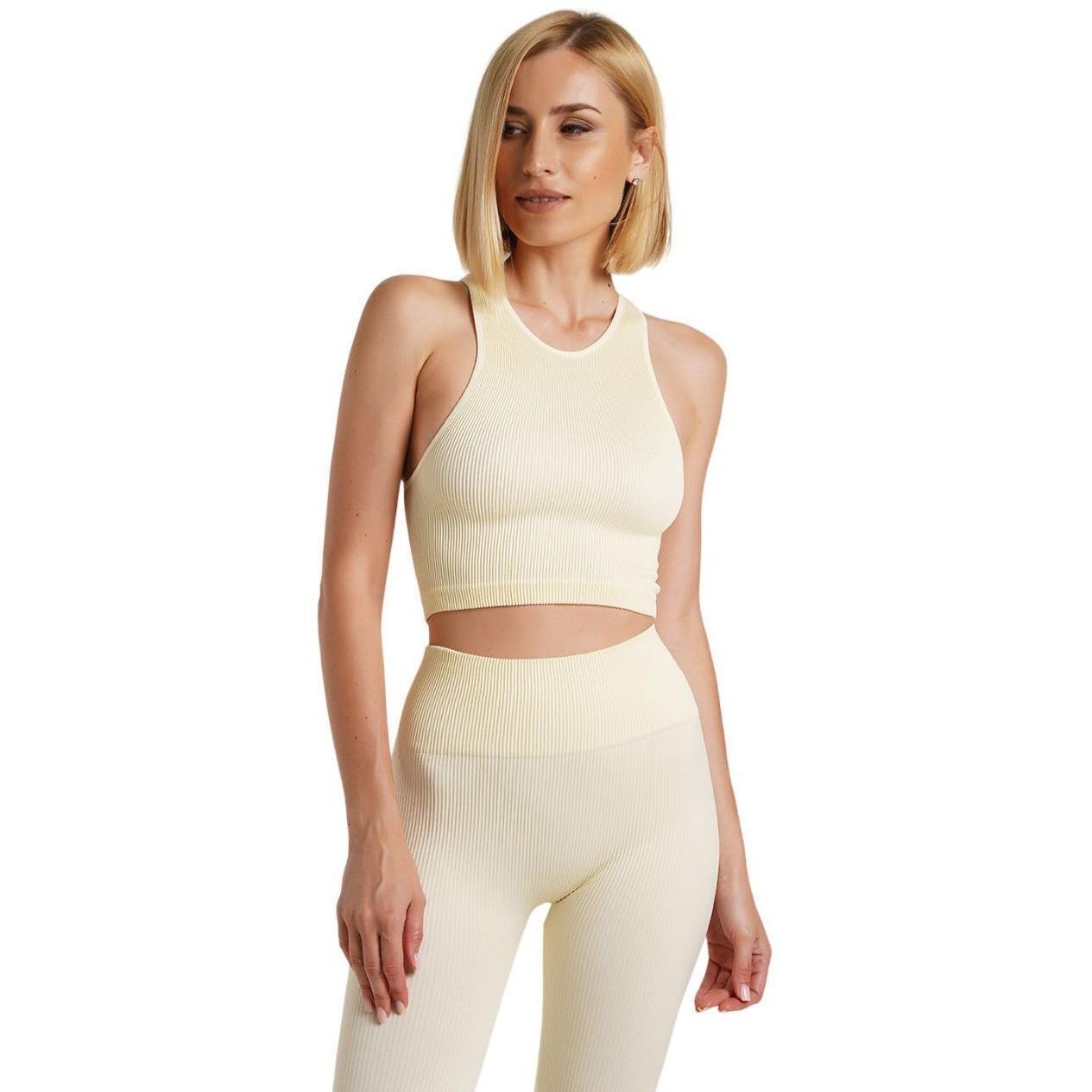 Топ безшовний Giulia 7148 Top Rib L/XL жовтий