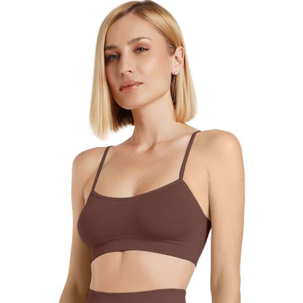Топ-бра безшовний Giulia 6952 Cami Top L/XL коричневийфото