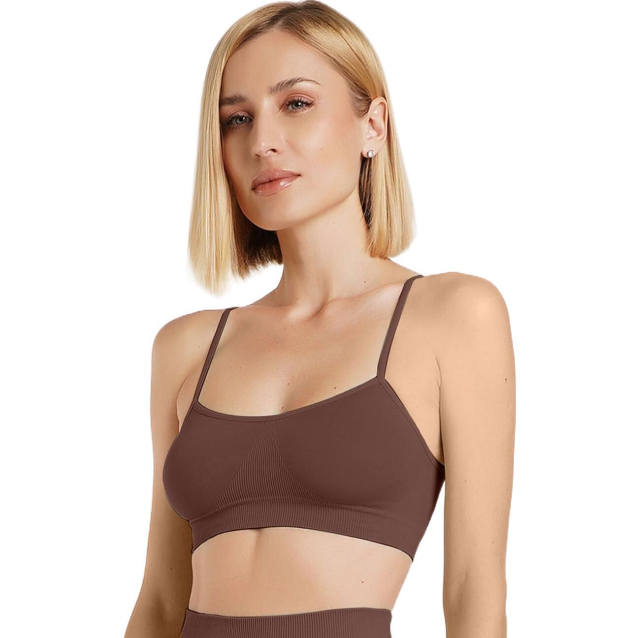 Топ-бра безшовний Giulia 6952 Cami Top S/M коричневий