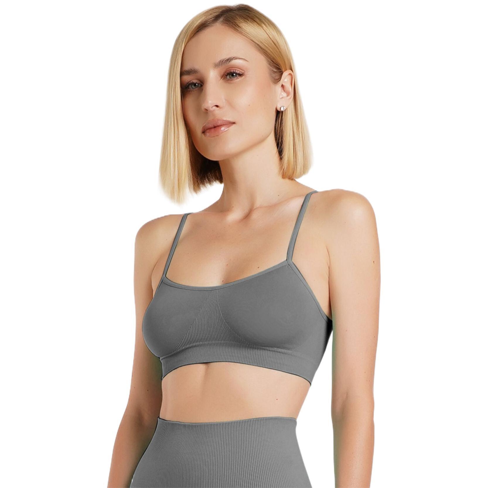 Топ-бра безшовний Giulia 6952 Cami Top L/XL сірийфото1