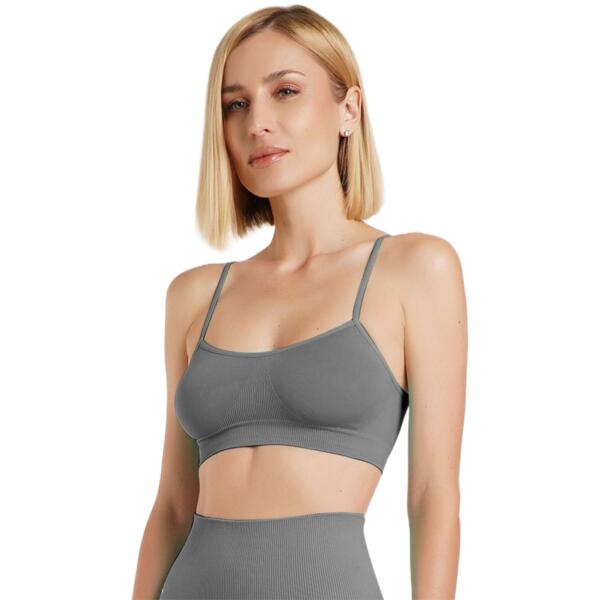 

Топ-бра бесшовный Giulia 6952 Cami Top S/M серый