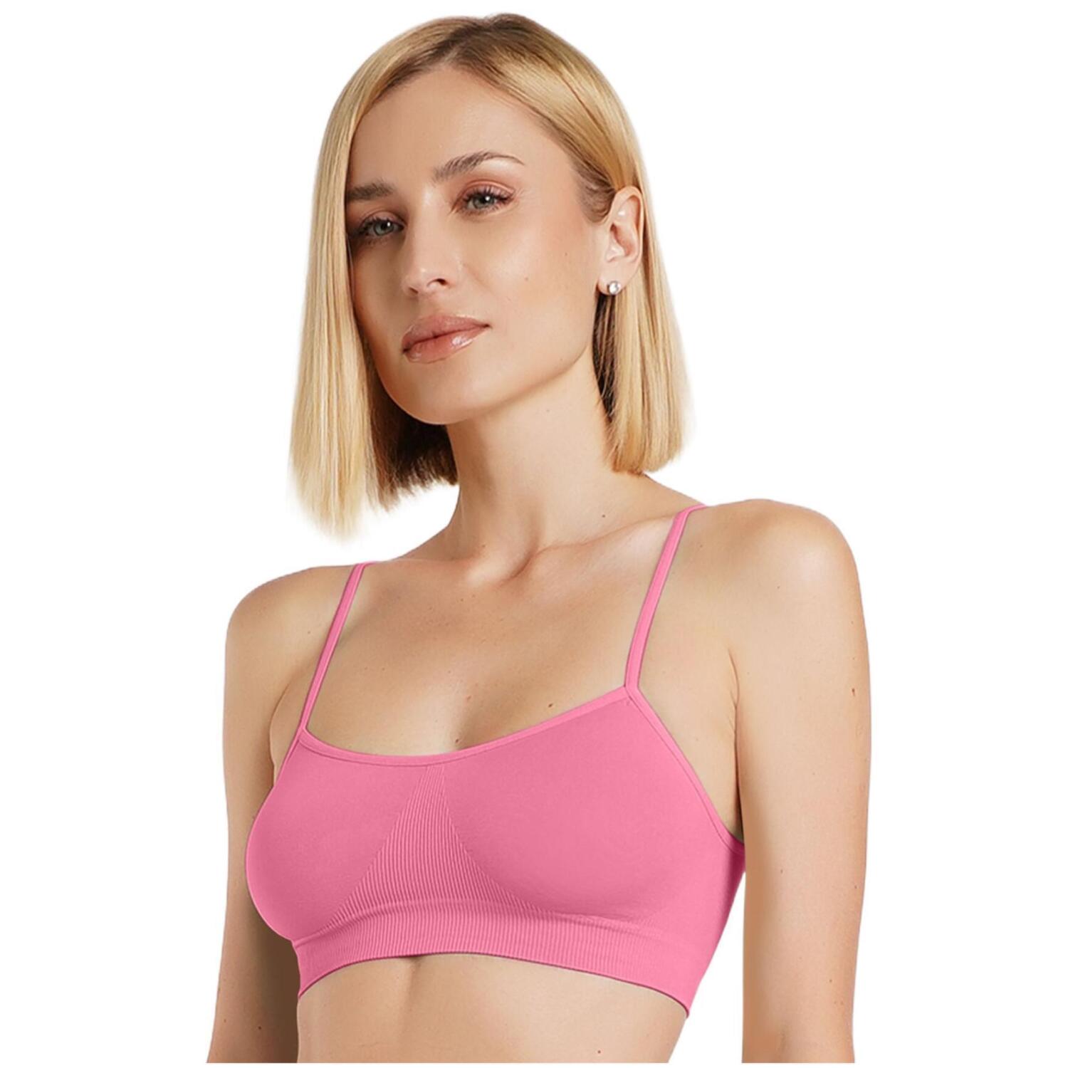 Топ-бра безшовний Giulia 6952 Cami Top S/M яскраво-рожевий