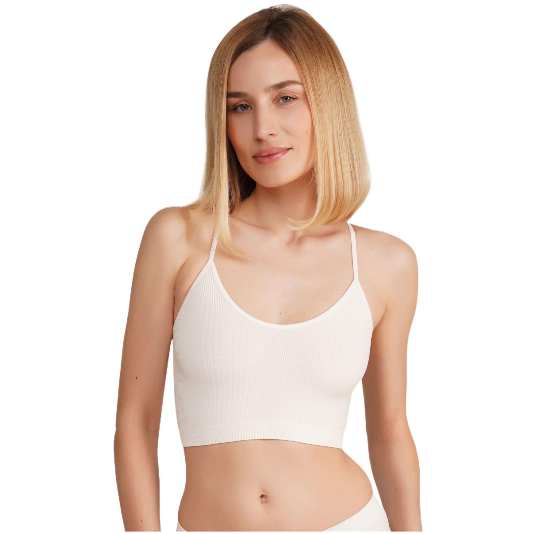 Топ-бра безшовний Giulia 7537 Cami Top Braid S/M ванільнийфото1