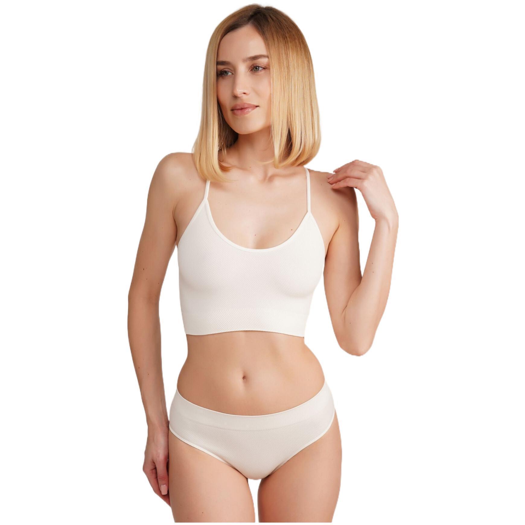 Топ-бра безшовний Giulia 7538 Cami Top Grain L/XL ванільнийфото1