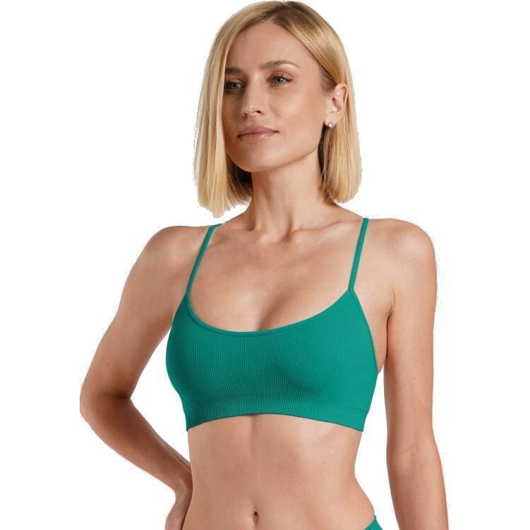Топ-бра в рубчик Giulia 7120 Cami Top Rib S/M изумрудный фото 1