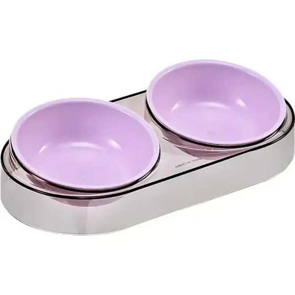 

Кормушка Me&Pet двойная цветная (Фиолетовая)