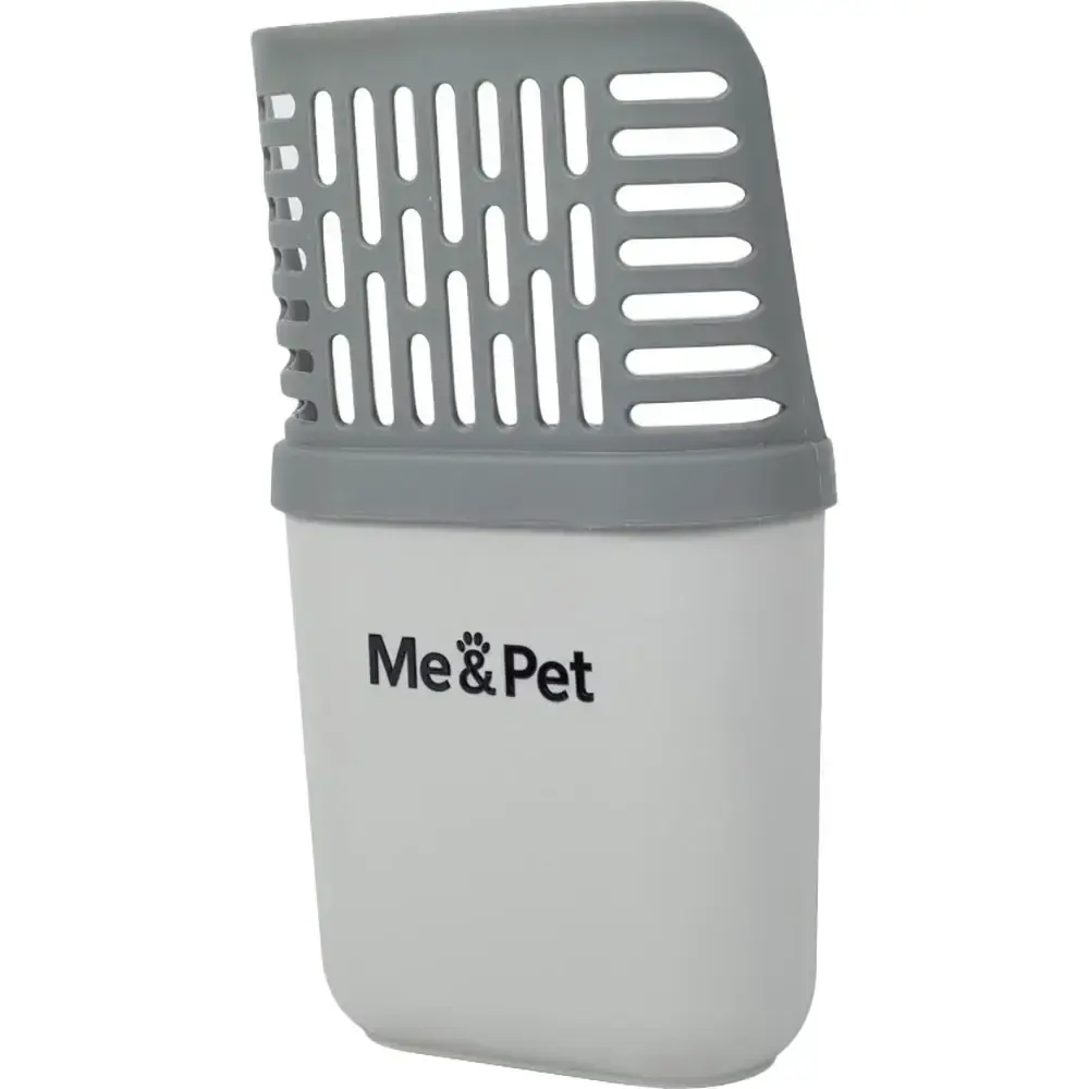 Лопатка для туалета с контейнером Me&Pet (Серая) фото 1