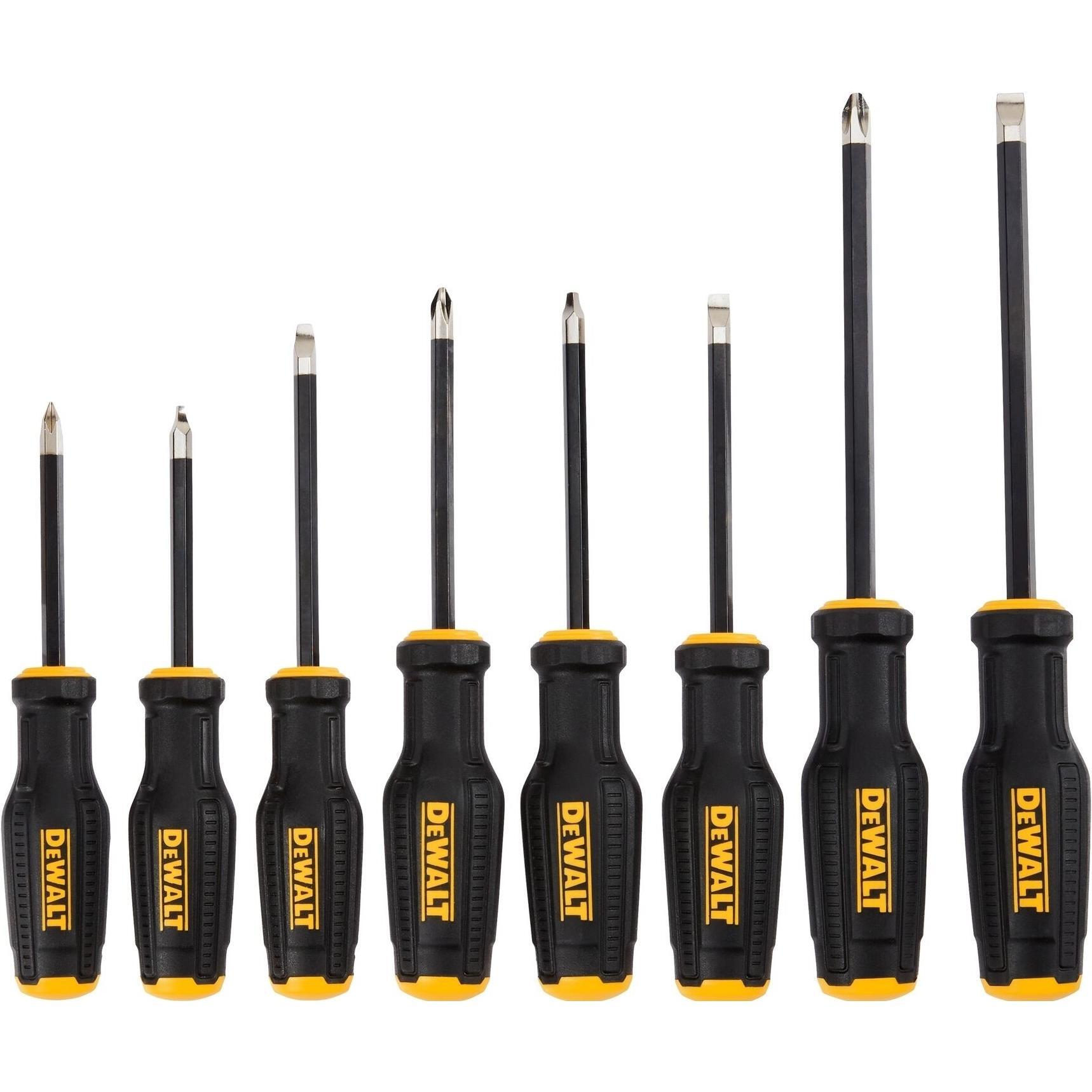 Отвертки DeWALT TOUGHSERIES MAX FIT, SL, PH, SQ, набор 8шт (DWHT65102-0) фото 1