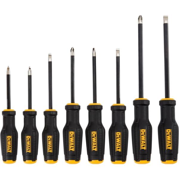 

Отвертки DeWALT TOUGHSERIES MAX FIT, SL, PH, SQ, набор 8шт (DWHT65102-0)