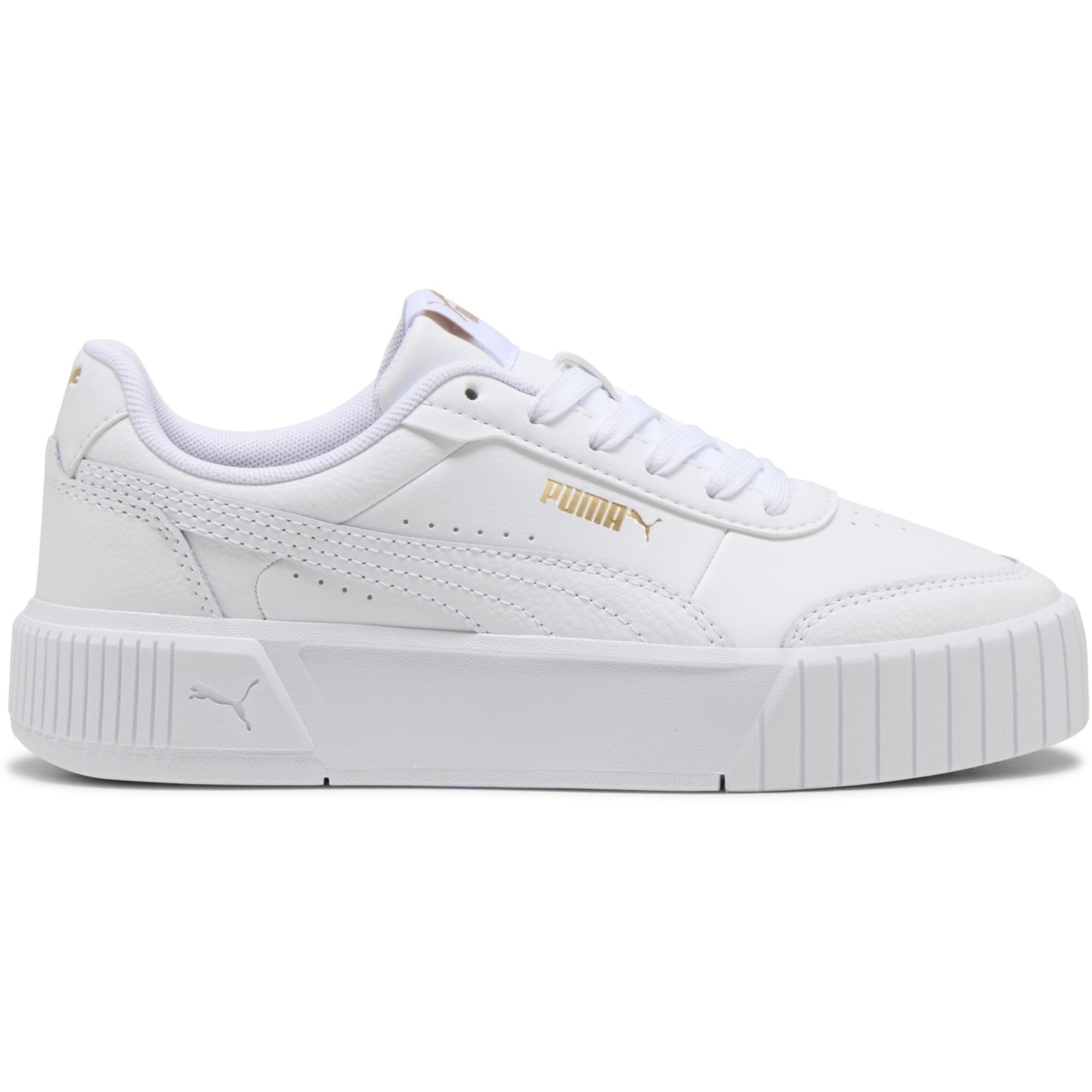 Кеды подростковые для девочек Puma Carina Mia Jr 403746-02 39 (6 UK) белые фото 1